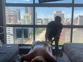 Relaxing with tantric masseur for sensual cum release