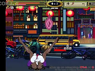 Kung fu girl with big tits in bondage game