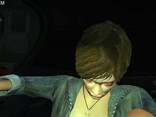 Dirty blonde prostitute in POV action