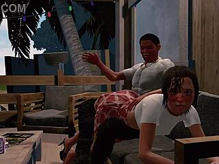 Jack and emma spanked in paradise?