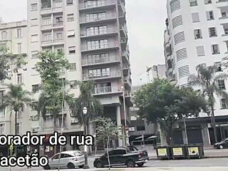 o morador de rua cacetudo interracial blowjob and fucking with monster cock cumshot