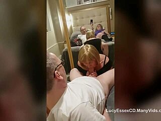 Sexy Tgirl Pauline Sucks Mike's Huge Cock for Cum