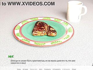 درس تمثيل - فتاة مطعومة تمص زب كبير على الشاطئ