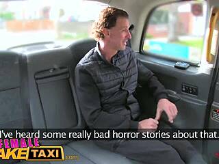 Sexy driver gets facial!