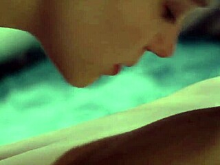 Lesbians engage in passionate sex.