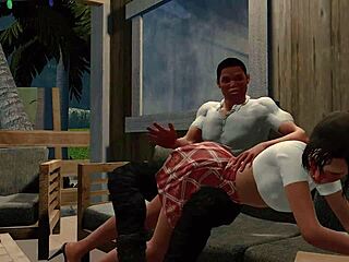 Jack and emma spanked in paradise?