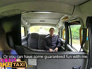 Sexy driver gets facial!