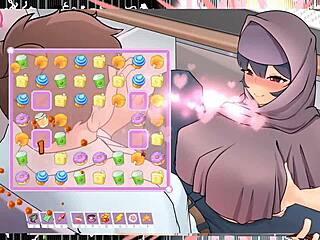 Tsundere Milfin hentai game pornplay ep 5 - my muslim boss sneaks a titjob under the desk while I’m working. It’s wild!