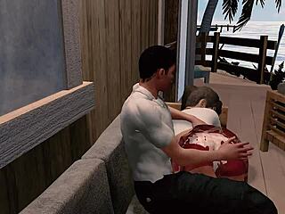 Jack and emma spanked in paradise?