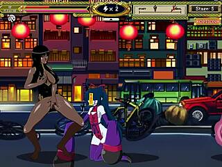 Kung fu girl with big tits in bondage game