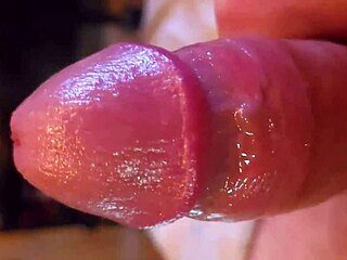 playing with my cock oiled and close up