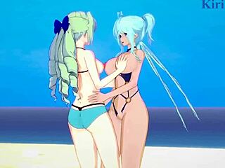 Saint-Germain And Cagliostro Engage In Intense Lesbian Play And Futanari Sex In Symphogear Hentai