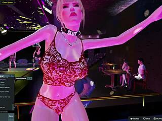 Yessicahotwife dances at the night club