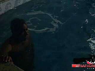 拉丁Sara Rosa狗爬式被Rubens Badaro和兄弟狂干