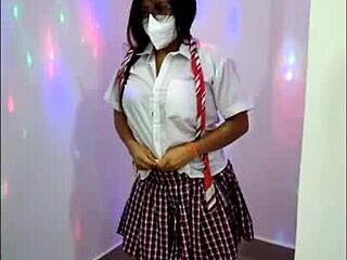 dirty latina student dances awkwardly in porn debut