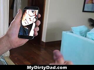 Stepdad caught staring, stepdaughter blows him