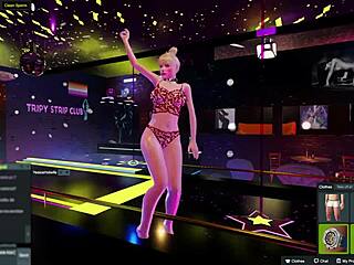 Yessicahotwife dances at the night club