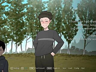 camping with my friend's big-tits mom in this extended game