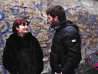 Skinny French Brunette Crystal In Lingerie At Brothel Gets Naughty With Young Europeans