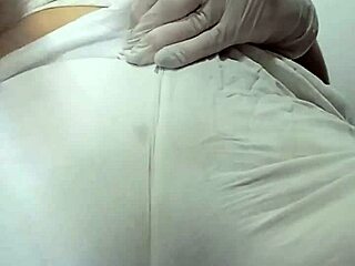 spanking punishment on pussy under white pants intriguing scene