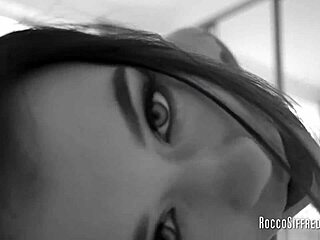 Rocco's tattooed girlfriend in lingerie?