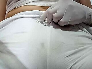 spanking punishment on pussy under white pants intriguing scene