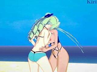 Saint-Germain And Cagliostro Engage In Intense Lesbian Play And Futanari Sex In Symphogear Hentai