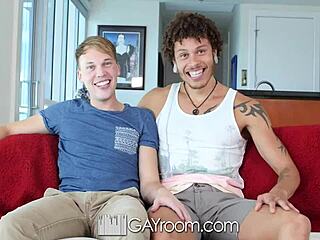 gayroom interracial fuck with parker michaels and jay fine