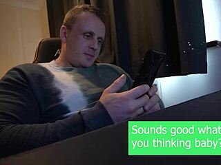 Stepmom Sucks Blindfolded Stepson's Cock and Swallows.