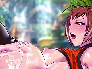 karl fucks makoto in blazblue hentai