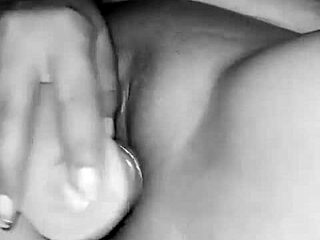 I masturbate before feeling his big black cock deep inside