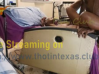 ebony milf thot in texas shows wet hairy pussy