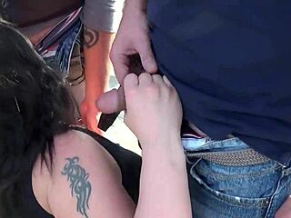 Two Horny Friends Squirting in Public Group Sex!