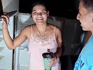 late night, he came for the fridge but fucked my ass! 😏