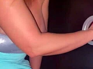 milking men in front of husband at wedding