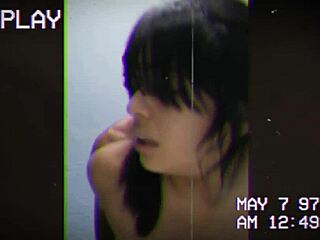 cam-recorded vhs clips of mexican brunette