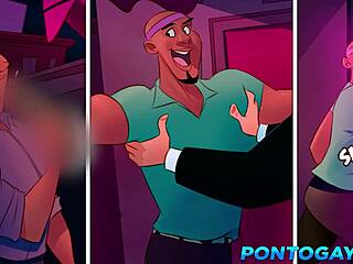 feeling amazed by huge cocks in gay cartoon basketball