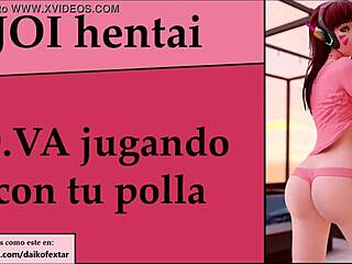 d va gives jerk off instructions in spanish joi