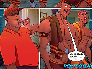 feeling amazed by huge cocks in gay cartoon basketball