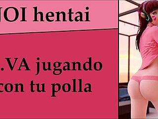 d va gives jerk off instructions in spanish joi