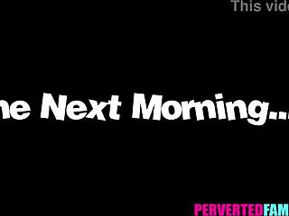 Wow! Unge stedsøster Melody Marks kneppet bagfra af tømmermændsbror!