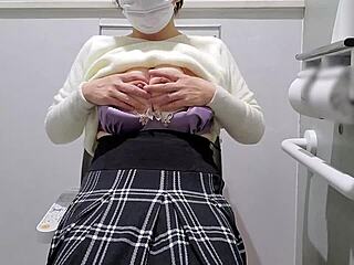 Chubby Asian MILF With Big Tits Masturbates Excitedly In The Toilet