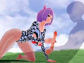 3d hentai babe with big ass rides to orgasm