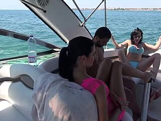 Hot teen hooks up with bartender on holiday fling