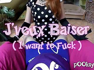 French Woman with Huge Tits in Lingerie