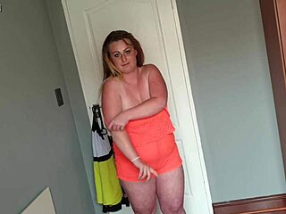 i'm a fat girl playing dress up, trying on different dresses at home