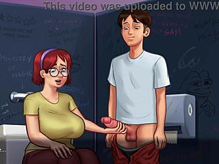 summertime saga innocent redhead judith shows huge tits