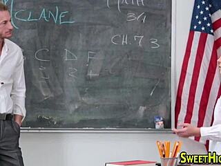 Teen in Uniform Gets Jizz in Mouth