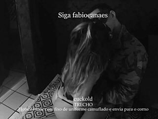 Hotwife fucks in military uniform