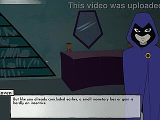 18titans part 4 - raven gets horny in the game